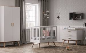 Babyzimmer Set Nicole - 4-teilig Weiß