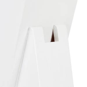 Unbestückter Messerblock m. Borsten weiß Schwarz - Weiß - Bambus - Kunststoff - 11 x 25 x 17 cm