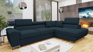 Ecksofa Cotere Cord Blau - Ecke davorstehend rechts