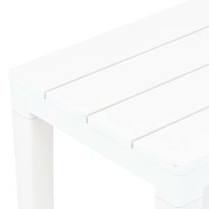 Gartenbank Weiß - Kunststoff - 60 x 45 x 60 cm