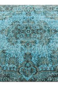 Tapis Ultra Vintage LXXXVI Turquoise - Textile - 168 x 1 x 272 cm