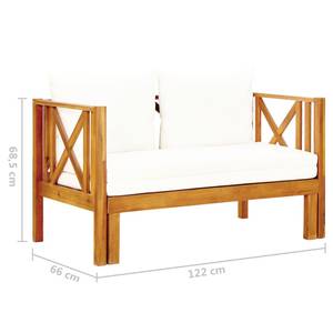 Banc 3011280 Crème - Largeur : 122 cm