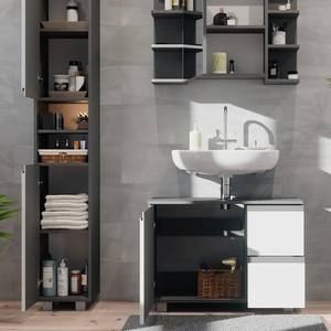 Mobilier de salle de bains J-Shape Anthracite