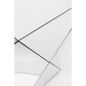 Beistelltisch Luxury Triangle Silber - Glas - 32 x 54 x 32 cm