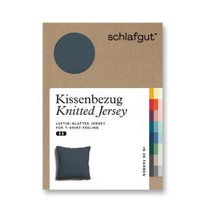 Kissenbezug Knitted Jersey Anthrazit - 80 x 6 x 80 cm