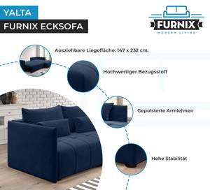 Ecksofa YALTA Schlaffunktion MH 77 Nachtblau