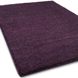 Shaggy-Teppich Barcelona Violett - Kunststoff - 300 x 3 x 400 cm