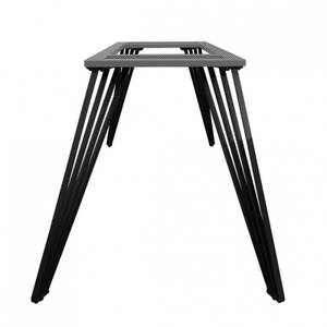 4 pieds de table de repas métal H65cm Noir - Métal - 19 x 65 x 2 cm