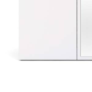 Kleiderschrank Lay Weiß - Holz teilmassiv - 196 x 220 x 60 cm