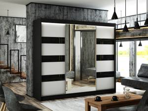 Kleiderschrank LOSTE Schwarz - Breite: 250 cm