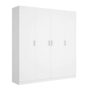 Armoire Bove Blanc Blanc - Bois manufacturé - 200 x 215 x 52 cm