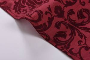 1er Set Vorhang Bordeaux Barock Rot - Textil - 140 x 245 x 1 cm