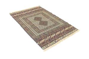 Kelim Afghan - 157x100cm Beige - Naturfaser - 100 x 1 x 157 cm