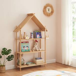 Bibliothèque pour enfant Hamarøy Beige - Bambou - 90 x 137 x 30 cm