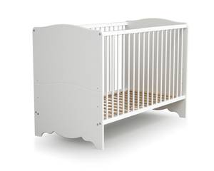 Babybett MARELLE Weiß - Holzwerkstoff - 64 x 88 x 123 cm