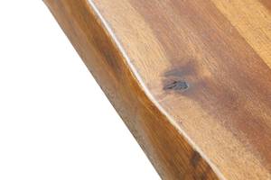 Tischplatte Baumkante IMKER Braun - Massivholz - Holzart/Dekor - 80 x 4 x 120 cm