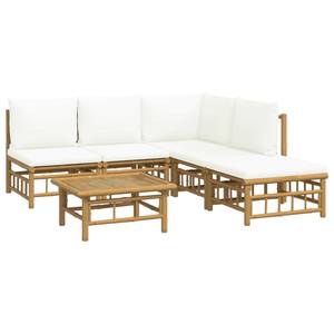 Garten-Lounge-Set 3028492-22 (6-teilig) Braun - Cremeweiß - Weiß