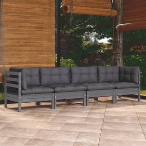 Garten-Lounge-Set Grau