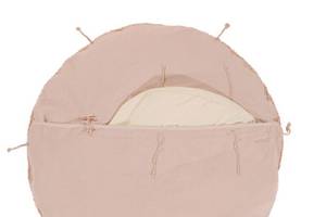 Sitzkissen Lou Pink - Naturfaser - 120 x 8 x 120 cm