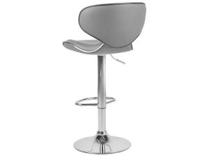 Tabouret de bar CONWAY Gris - Argenté