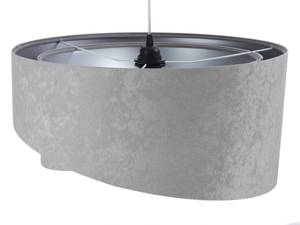 Lampe à suspension MADAN Gris - Blanc - Métal - Textile - 50 x 25 x 50 cm