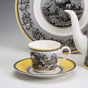 Kaffeetassen-Set Audun Ferme 12-teilig Porzellan - 16 x 9 x 16 cm