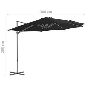 Parasol en porte-à-faux Noir