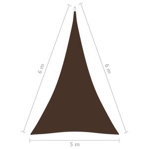 Sonnensegel 3016492-2 Braun - 600 x 600 x 500 cm