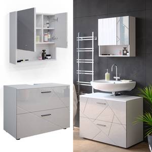 Mobilier de salle de bains Irma Blanc brillant - Blanc