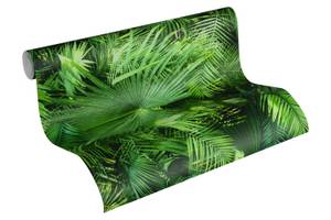 Papier peint Jungle Palm Vert - Matière plastique - Textile - 53 x 1005 x 1 cm