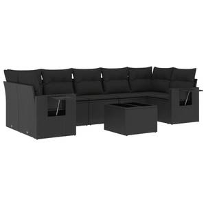 Gartensitzgruppe K5769(8-tlg) Schwarz - Massivholz - 69 x 62 x 55 cm