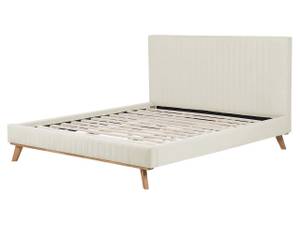 Lit double TALENCE Beige - Crème - Chêne clair - Largeur : 177 cm