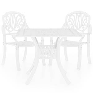 Bistro-Set-k409 ( 3-tlg ) Weiß - Massivholz