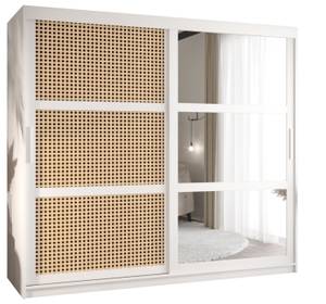 ARMOIRE À PORTES COULISSANTES PLECIONKA Largeur : 200 cm - Argenté