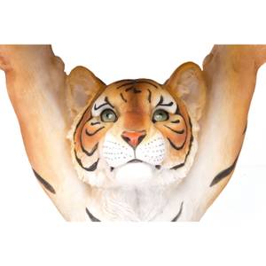 Table d'appoint Animal Tigre Orange - Matière plastique - 35 x 53 x 37 cm