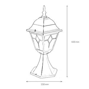 Èclairage extérieur SALZBURG Doré - Gris métallisé - Hauteur : 42 cm