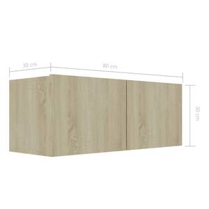 TV-Schrank 3002089-1 Braun - Holzwerkstoff - 80 x 30 x 30 cm