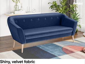 Sofa Doris (3-Sitzer) Blau