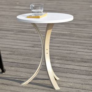 Table Basse Table d'Appoint FBT29-W Blanc - Bois manufacturé - 44 x 55 x 1 cm