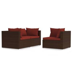 Meubles de jardin 3017302 (lot de 3) Marron - Brun rouge