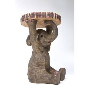 Beistelltisch Animal Elefant Braun - Kunststoff - 34 x 53 x 36 cm