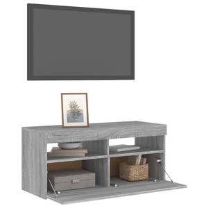 Meuble tv 3008756_2 Gris lumineux - Profondeur : 90 cm