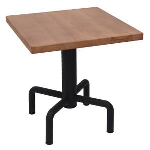 Table de bistrot G68 Marron - Bois manufacturé - Métal - En partie en bois massif - 70 x 73 x 70 cm