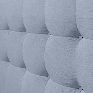 Boxspringbett Pure Grau - Holzwerkstoff - Massivholz - Textil - 160 x 120 x 211 cm