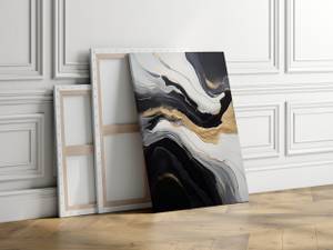 Leinwandbild Marmor Muster Abstraktion 40 x 30 x 30 cm