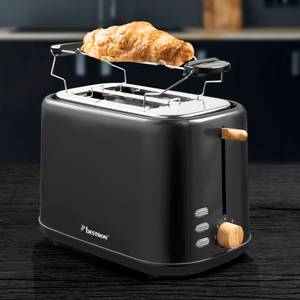 Toaster Schwarz - Kunststoff - 18 x 20 x 30 cm