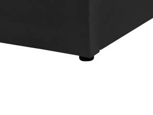 Doppelbett LUBBON Schwarz - Silber - 210 x 144 x 217 cm