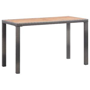 Table d'extérieur Gris - Bois massif - Bois/Imitation - 123 x 74 x 123 cm