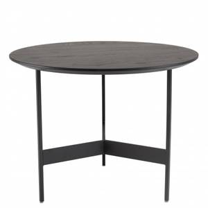 Table basse ronde noire 50x50cm Noir - Métal - 50 x 38 x 50 cm