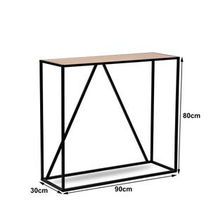 Konsolentisch SOLNA Braun - Metall - 90 x 80 x 30 cm